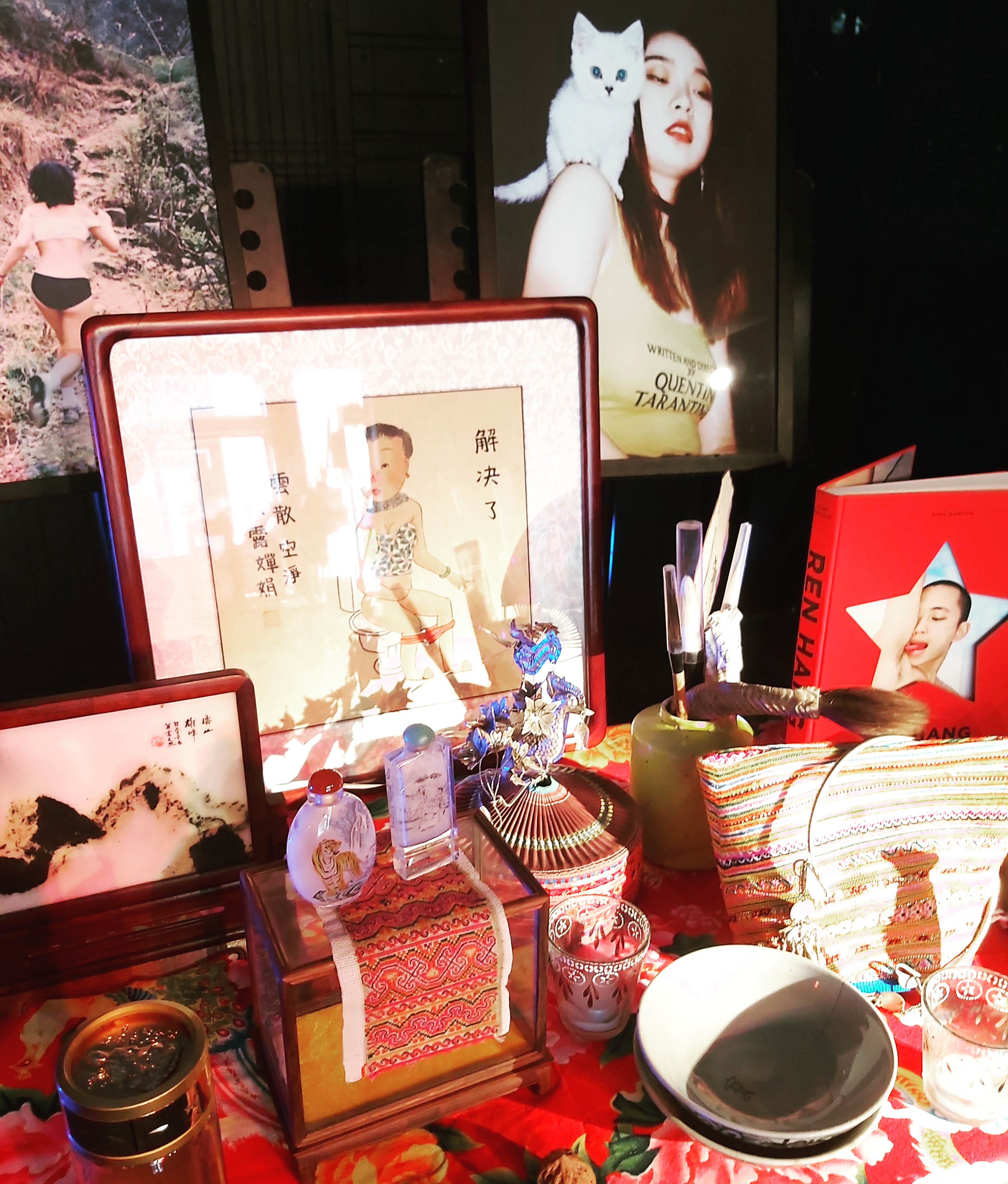 Selfie de Chine photographies bébé panthère